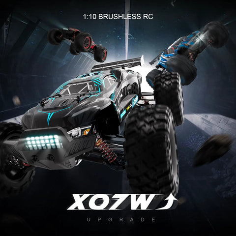 Off Road 1 To 10 Scale RC Car Reaches 68 Km Per Hour Fast Brushless Electric RTR Monster Truck For Adults showcasing rugged design