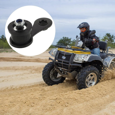 HeanuJJ Atv Chain Tensioner Roller Guide Kit For 50-250cc Dirt Bikes And Pit Bikes Quad Powersports Belt Adjuster Pulley System Secure Ride black roller on ATV in sand