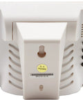 Back view of GSM200 Desktop Indoor Air Quality Monitor With CO2 Humidity And Temperature, NDIR Sensor, showing controls