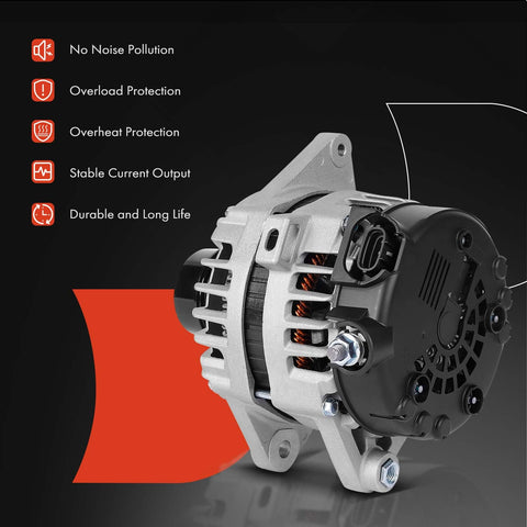 Premium Plug-and-Play Alternator Replacement For Kia Soul 2017-2019, Rio 2018-2019, Seltos 2021 And Hyundai Accent 2018-2019