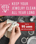 Ultrasonic Jewelry Cleaner Solution Pro Grade Concentrated Formula For At Home Cleaning Safe On Gold Silver And Gemstones 16 Fl Oz Pack Of 1