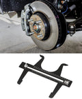 Brake Measuring Tool From 6.5 To 14.25 Inch, Pro Grade Precision Brake Resetting Gauge With Dual Scale next to disc rotor setup