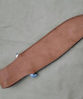 Leather sheath for Stag Handle Fixed Blade Knife For Camping And Hunting, Handmade Bowie Style With Mirror Polish Stainless Steel Blade