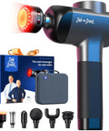 X6 Ultra Massage Gun With Heat And Infrared Light Titanium Head Percussion Deep Tissue Massager For Athletes With Six Attachments