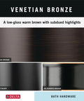 Color finishes for Venicean Bronze Single Post Toilet Paper Holder Wall Mount from Cassidy Collection.