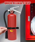 Four Pack Fire Extinguisher Mount Brackets Five Pound Metal Mounting Kit For Vehicles And Home Heavy Duty Mini Extinguisher Holder