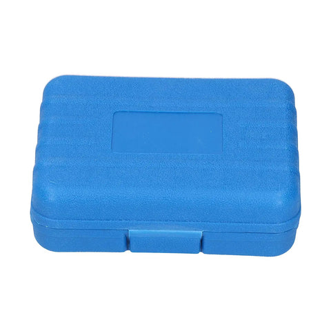 Blue toolbox of the Eight Piece Pneumatic Sleeve Adapter Set Double Ended Socket Reducers For Quick Vehicle Repairs Three Eighths To One Quarter Inch And One Half To Three Quarters Inch Size Transitions In One Kit Chrome Vanadium Steel With Handy Toolbox