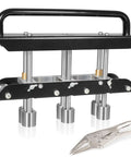 Three Station Edge Roller Bead Bender For Sheet Metal 0 To 90 Degree Bends Large Radius Crimp Tool with three stations