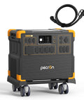 Rock Solid Portable Power Station E3800 LiFePO4 Battery Backup 3840Wh 4200W Power With 30A AC Cable Expandable To 53.76kWh