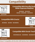 Compatibility chart for Top Shelf Steam Probe Set For Home Baristas for Breville Espresso Machines, showing dual boiler models.