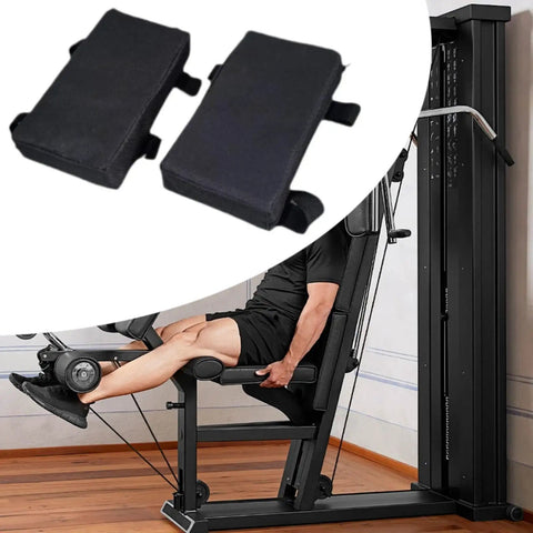 Grippy Ergonomic Shoulder Pad For Hack Squat Machine Non Slip Comfort Cushion, Black, Set of Two, 20x11x4 cm