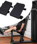 2 Piece Squat Pad Set For Hack Squat And Shoulder Cushions Thick Foam Non Slip Gym Pad With Straps in home gym setup
