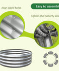 Galvanized Garden Bed Kit For Vegetables Herbs And Flowers Raised Planter Box Outdoor 2x2x1 Feet Durable Rust Resistant Steel With Easy Assembly