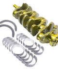 All In One Crankshaft And Rod Bearing Kit For 2.4L Hyundai Sonata Santa Fe Tucson And Kia Forte 2359cc L4 Engines 2011 2015 Bolt In Replacement Compatible With OEM 23111-2G200 23111-2G230 showing crankshaft and bearings