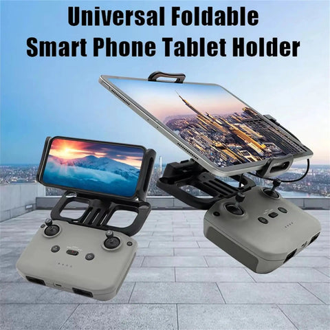 Tablet Holder Clip For DJI Remote Controllers RC N1 N2 N3 N1C with tablets mounted on drone remotes, showing lightweight ABS material.
