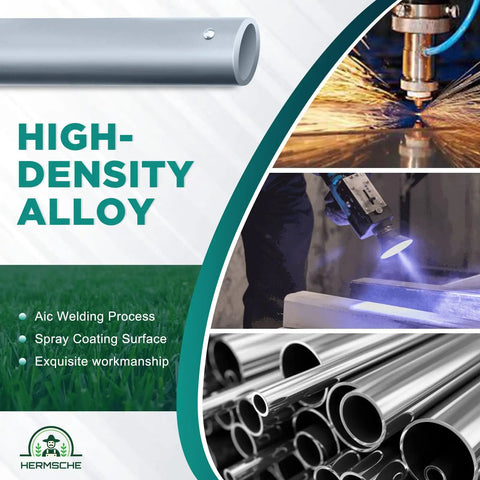 High density alloy manufacturing process with welding and spray coating techniques.