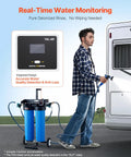 Deionized Water System For Car Wash With Integrated TDS Meter And Dual Outlet Mode used by man near RV