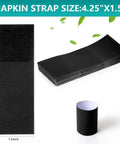 Self Adhesive Napkin Bands One Point Five By Four Point Twenty Five Inches Black Box Of Two Thousand Napkin Rings For Table Setting And Silverware Wraps No Glue Needed Easy Peel And Stick Party Event Supplies.