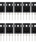 Ten Pack IRFP260N N Channel MOSFET Transistors 50A 200V Power Switches TO247AC front view