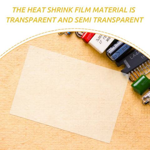 Cool Ten Heat Shrinkable Sheet Set For Awesome DIY Projects That Shrink Well To Create Custom Jewelry Or Decor Paper For Creating Art Designs Easily At Home With Tools You Love This Creative Kit For Super Fun Crafts, transparent sheet on wood