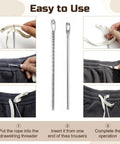 Steps to use 4 In 1 Drawstring Threader Tool Kit Stainless Steel Set With Spring Loaded Retriever And Safety Pins For Hoodies Shoes And Pants