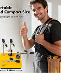 Man demonstrating Helping Hands Soldering Station With A 3.9 By 3.9 Inch Stable Base 360 Degree Adjustable Soldering Clamp