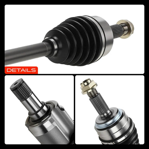 Close-up of Beefed Up CV Axle Shaft Assembly For Honda Odyssey And Ridgeline Front Left Driver Side 3.5L 2007-2010 details