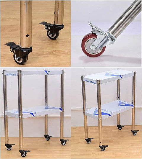 Built Tough Pro Grade Heavy Duty Polyurethane Swivel Caster Wheels With Threaded Stem for a smooth moving trolley and workbench.