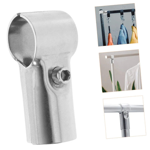 Stainless Steel Dual Pipe Panel Clamp Set for Chain Link Fence Repair and Dual Tube Connections, Easy Screw Fix, Greenhouse Shelf End Rail Brackets, Handy for Handrails and Kennels