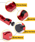 Spark Plug Gap Tool With 32 Blade Steel Feeler Gauge For Most 10mm 12mm 14mm 16mm Thread Spark Plugs Gapping Tool Red