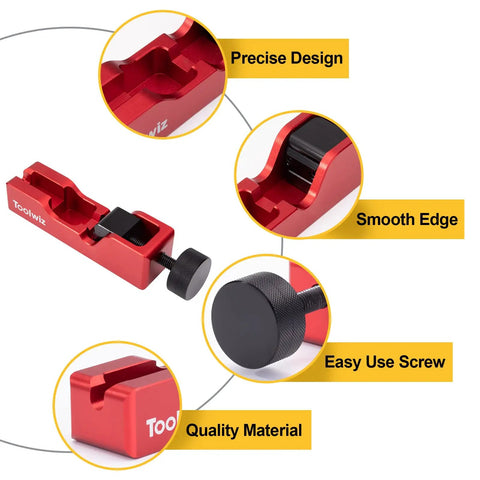Spark Plug Gap Tool With 32 Blade Steel Feeler Gauge For Most 10mm 12mm 14mm 16mm Thread Spark Plugs Gapping Tool Red