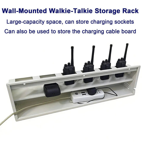 Wall Mount Walkie Talkie Holder With Heavy Duty Boss Grade Design And Number Labels Universal Two Way Radio Organizer