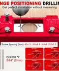 Metal Concealed Hinge Jig With Built In Screw Hole Guide for precise 35mm cabinet door hinge drilling and wider offset tool