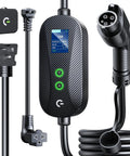 Smooth Setup And Slick Performance Level 1 And Level 2 EV Charger With J1772 Connector displaying 16A settings and durable timer.