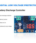 Straight Up Reliable Low Voltage Cutoff Relay Switch Automatic Battery Disconnect Protector Module For 12 To 36 Volt Lithium Lead Acid Solar Wind Kit Dual Pack, digital display battery discharge controller.
