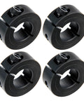 Beefy Heavy Duty Locking Shaft Collar With One And Three Quarters Inch Bore And Two And Three Quarters Inch Outer Diameter For Rock Solid Shaft Positioning In Automation Equipment Black Oxide Coated To Cut Friction And Oxidation, 4-pack