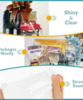 Crystal Clear Heat Shrink Wrap Bags for Gift Baskets 24x30 Inches, 10 Pack Large Size, Pro Level Gift Wrapping Made Easy, Shrink Quickly With Heat Gun Or Hair Dryer, Durable Crystal Clear Plastic For A Professional Finish gift basket wrap