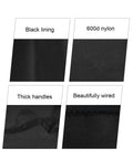 Close-up of black lining, 600d nylon, thick handles, and wiring details of Nylon Coffee Maker Dust Cover For K-Duo Gen2 And K-Cup Gen1 Brews.