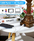 29 Inch Touch Control Traditional Table Lamps Set Of 2 Bronze Finish Bedside Lamps With Dual USB Ports And 1 AC Outlet