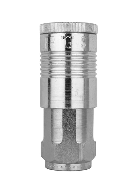 G Style Half Inch FNPT Air Coupler Quick Connect, Steel Construction, Heavy Duty Air Tool Fitting, Buna N Seal, 300 PSI Max, Product Image
