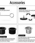 36 Inch Matte Black Stainless Steel Rectangular Shower Drain With Grid Cover, Adjustable Feet, Hair Strainer, Removable Cover accessories