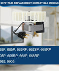 Replacement Bathroom Exhaust Fan Motor With Blower Wheel, 70 CFM, shown in bathroom setting, compatible with multiple models