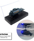 Mini RC Nuclear Submarine Toy Remote Control Boat With Realistic Dive Function And Surface Modes on display and in water
