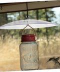 Clear Bird Feeder Rain Cover Dome For Outdoor Feeders And Hummingbird Feeders, Weatherproof Shield With Squirrel Baffle Protection