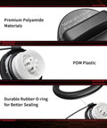 OEM Direct Replacement Gas Cap For Nissan Frontier Versa Altima Pathfinder Murano Infiniti showing materials and features