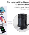 4 Pack Solar Lantern Flashlights For Camping And Emergencies USB Rechargeable 2000mAh Battery charging mobile devices