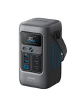 192Wh Portable Power Station With LiFePO4 Battery, 200W Solar Generator For Outdoor Camping Travel And Emergencies, angled front view