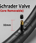 26 Inch Mountain Bike Inner Tube Fits 26x1.75 To 2.125 Tires Schrader Valve 32mm Heavy Duty Butyl Rubber For MTB Bicycle