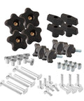 T Track Knob Kit With 5/16-18 T Bolts And Washers, All-In-One 46 Piece Set for Woodworking Jigs and Fixtures with various components