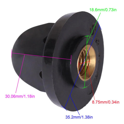 Propeller Nut Replacement For Suzuki Outboard Motors 2.5HP 4HP 5HP And 6HP With Part Numbers 58130 91JL0 And 5030288 Fits Evinrude Johnson OMC BRP Outboard Engines No Fuss Marine Upgrade
